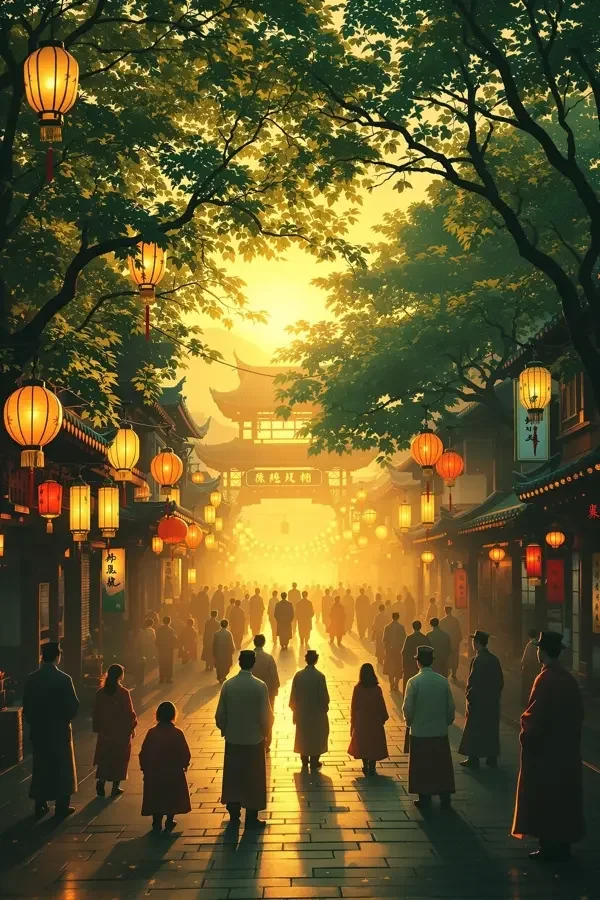 长街灯火 高清封面海报